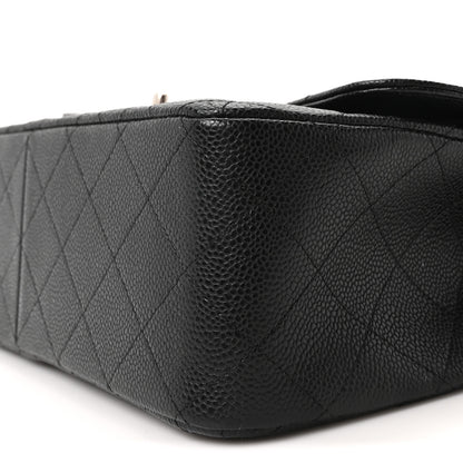 Chanel Caviar Quilted Jumbo Double Flap Black 10 of 11