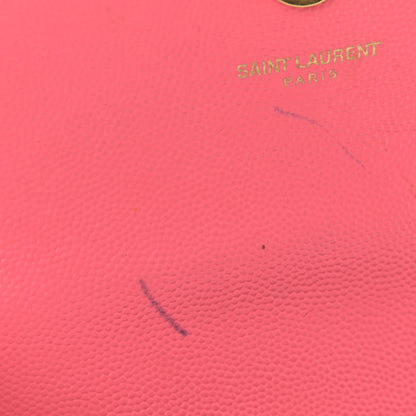 Saint Laurent Grain De Poudre Small Monogram Kate Satchel Rose Clair 16 of 17
