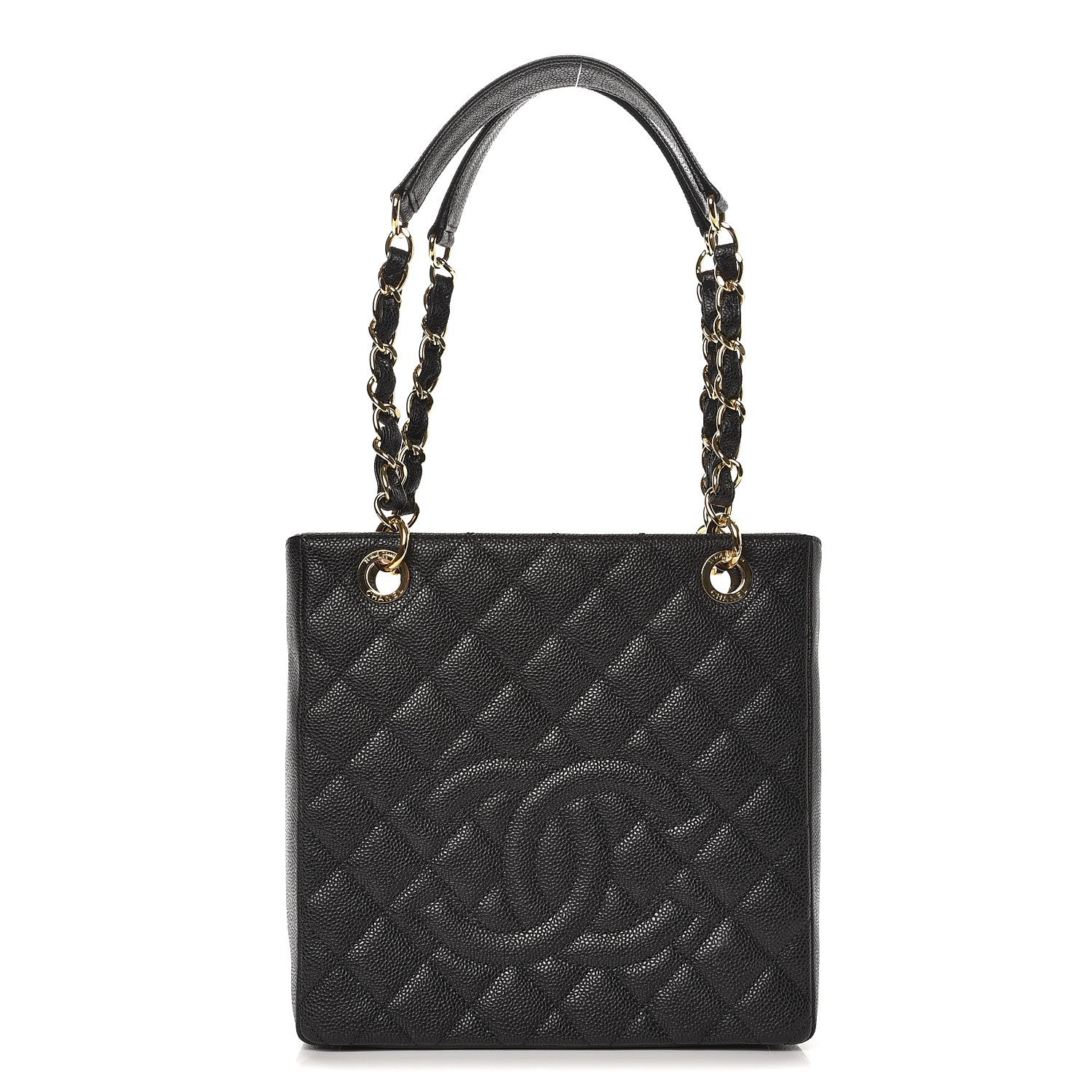 Chanel Caviar Quilted Petit Shopping Tote PST Black 1 of 8