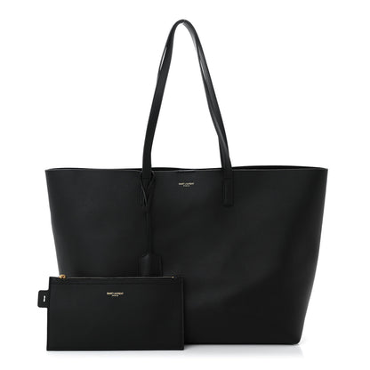 Saint Laurent Calfskin Large Shopping Tote Black 3 of 13