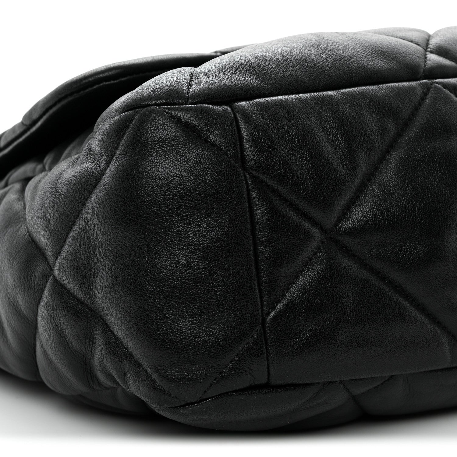 Chanel Lambskin Quilted Maxi Chanel 19 Flap Black 9 of 10
