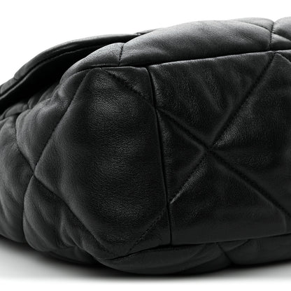 Chanel Lambskin Quilted Maxi Chanel 19 Flap Black 9 of 10