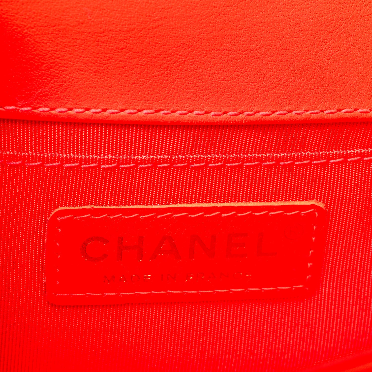 Chanel Patent Calfskin Quilted Small Boy Flap Orange 6 of 11