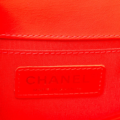 Chanel Patent Calfskin Quilted Small Boy Flap Orange 6 of 11
