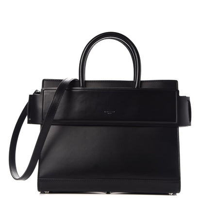 Givenchy Smooth Calfskin Small Horizon Satchel Black 1 of 8