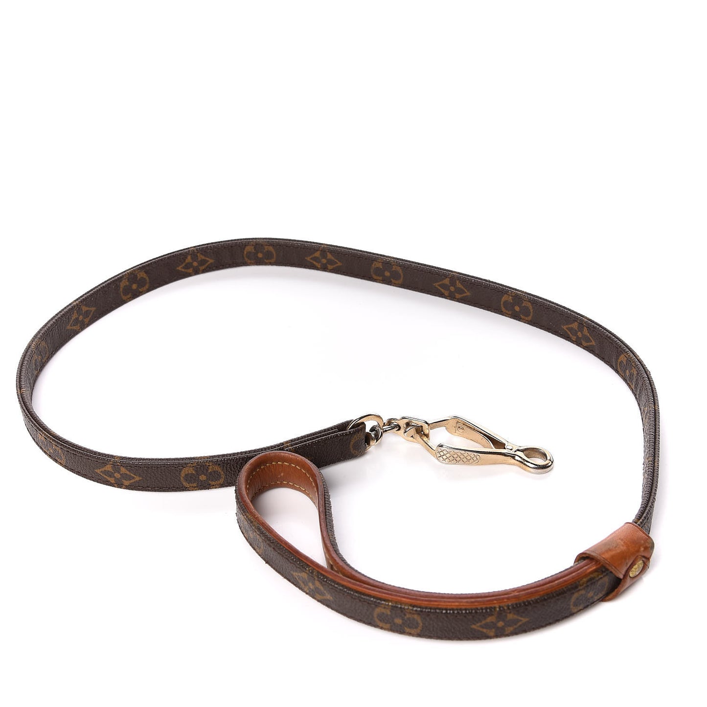 Monogram Baxter Dog Leash MM