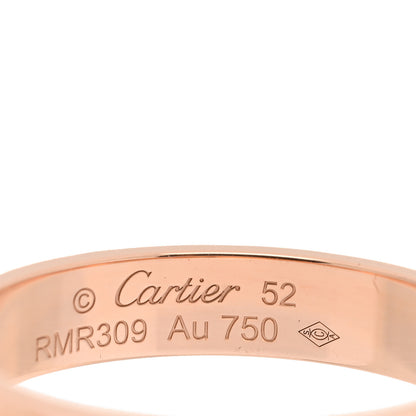Cartier 18K Pink Gold 3.5mm LOVE Wedding Band Ring 52 6 4 of 4