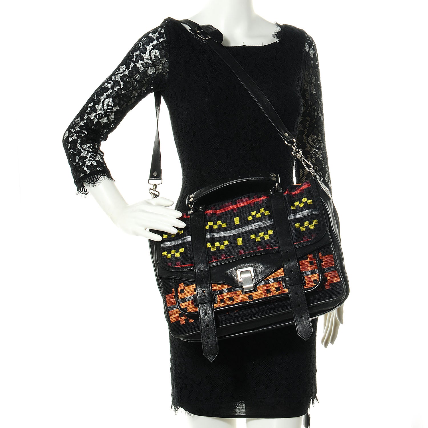 Proenza Schouler Blanket Print Large PS1 Satchel 2 of 13