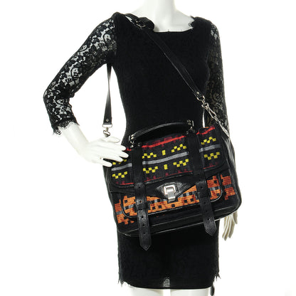Proenza Schouler Blanket Print Large PS1 Satchel 2 of 13