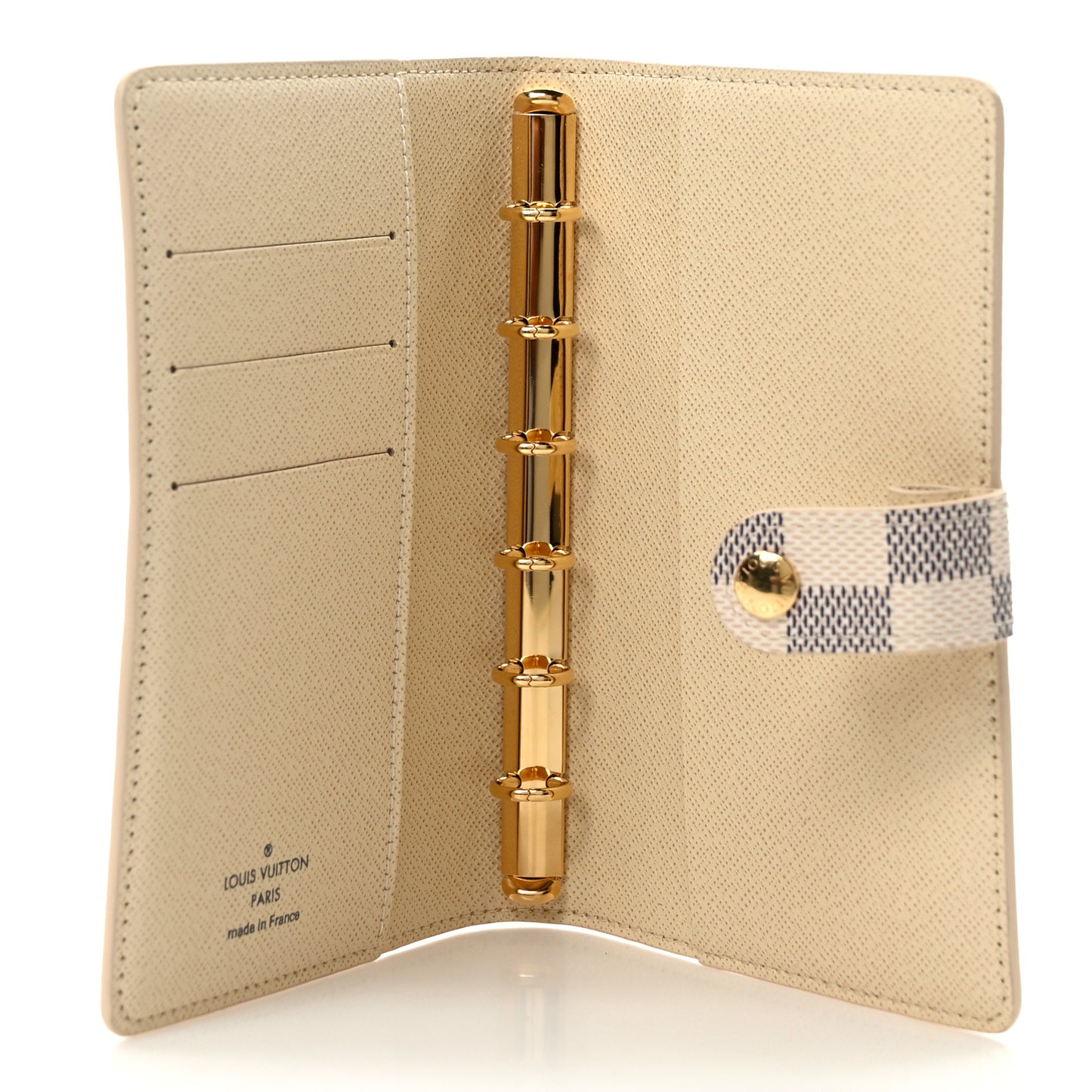 Damier Azur Small Ring Agenda Cover