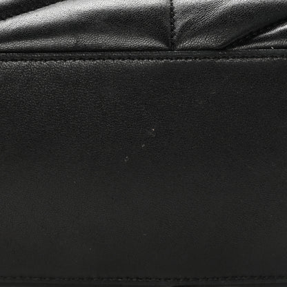 Saint Laurent Lambskin Quilted Small Loulou Puffer Monogram Chain Satchel Black 11 of 17