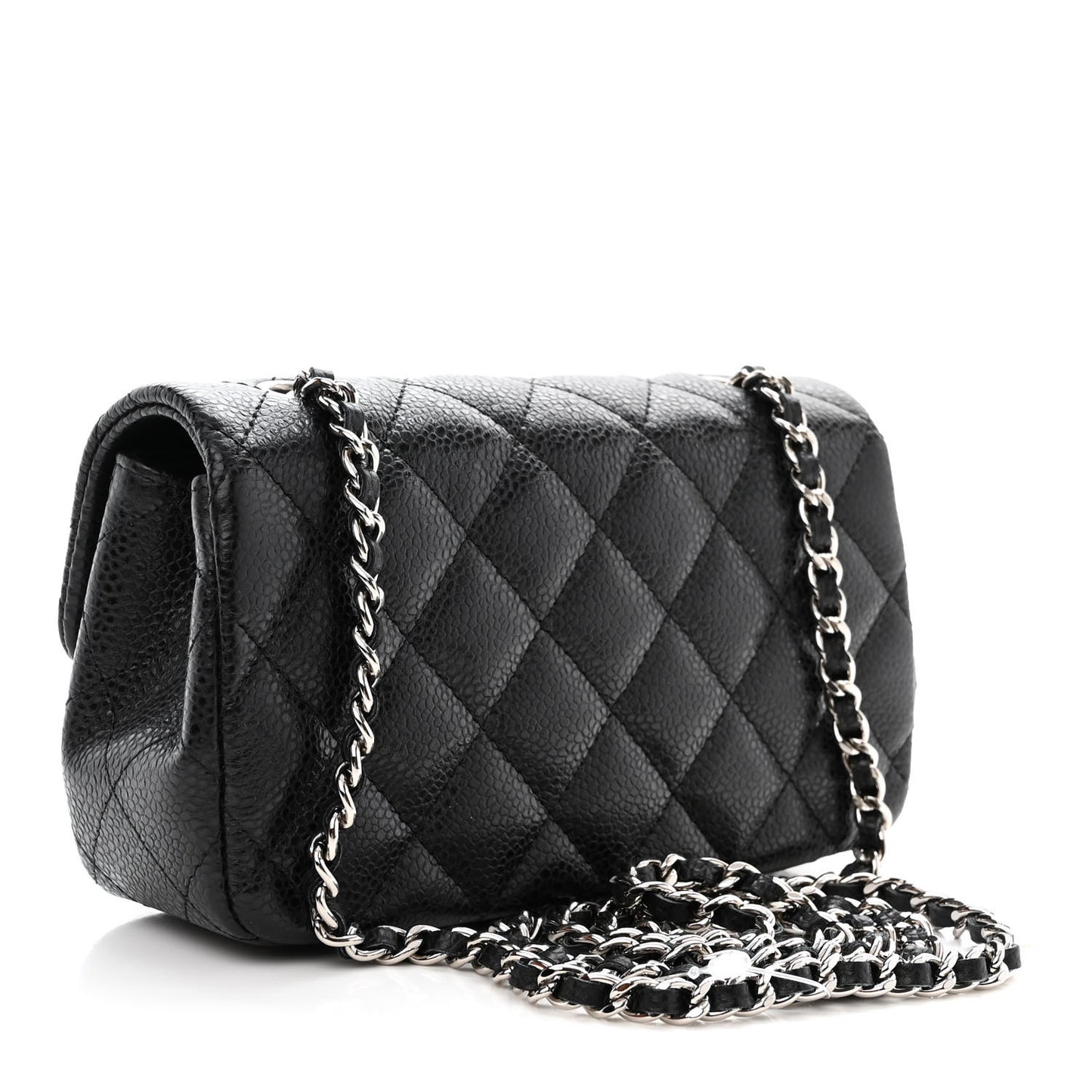 Caviar Quilted Extra Mini Flap Black