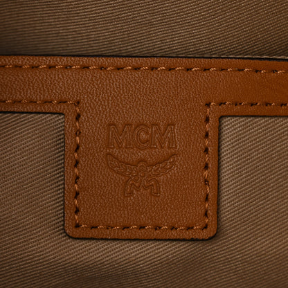 MCM Visetos Small Side Stud Stark Backpack Cognac 6 of 10