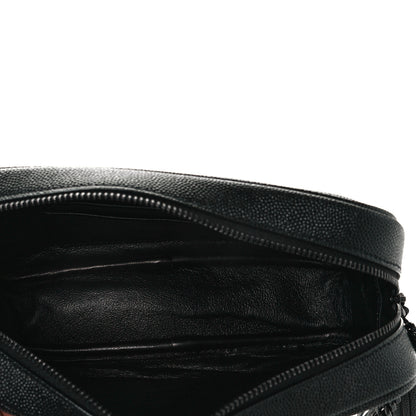 Saint Laurent Grain De Poudre Matelasse Monogram Mini Lou Camera Bag Black 6 of 8