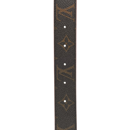 Louis Vuitton Calfskin Monogram 30mm LV Initiales Reversible Belt 90 36 Rose Ballerine 5 of 8