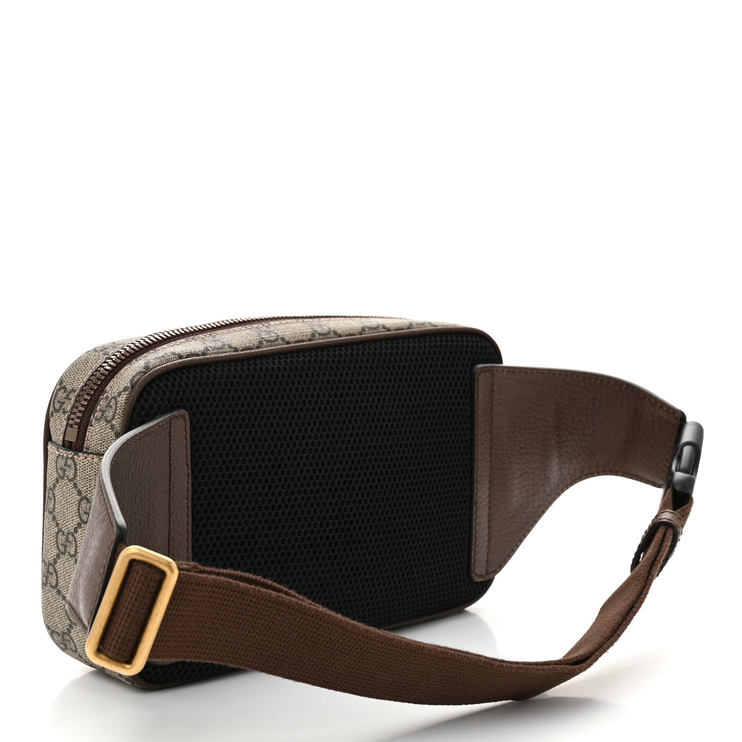 Gucci Soft GG Supreme Monogram Medium Ophidia Belt Bag Dark Brown 3 of 10