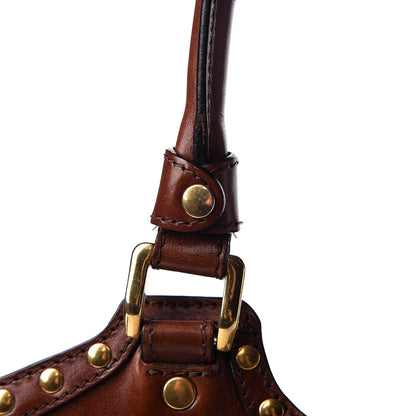 Burberry House Check Studded Large Greenham Tote Dark Tan 45 of 47