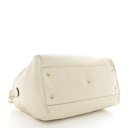 Gucci Calfskin Bamboo Medium Shopper Boston Mystic White 4 of 15