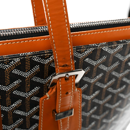 Goyard Goyardine Stripe Sac Marie Galante GM Black Gold 10 of 13