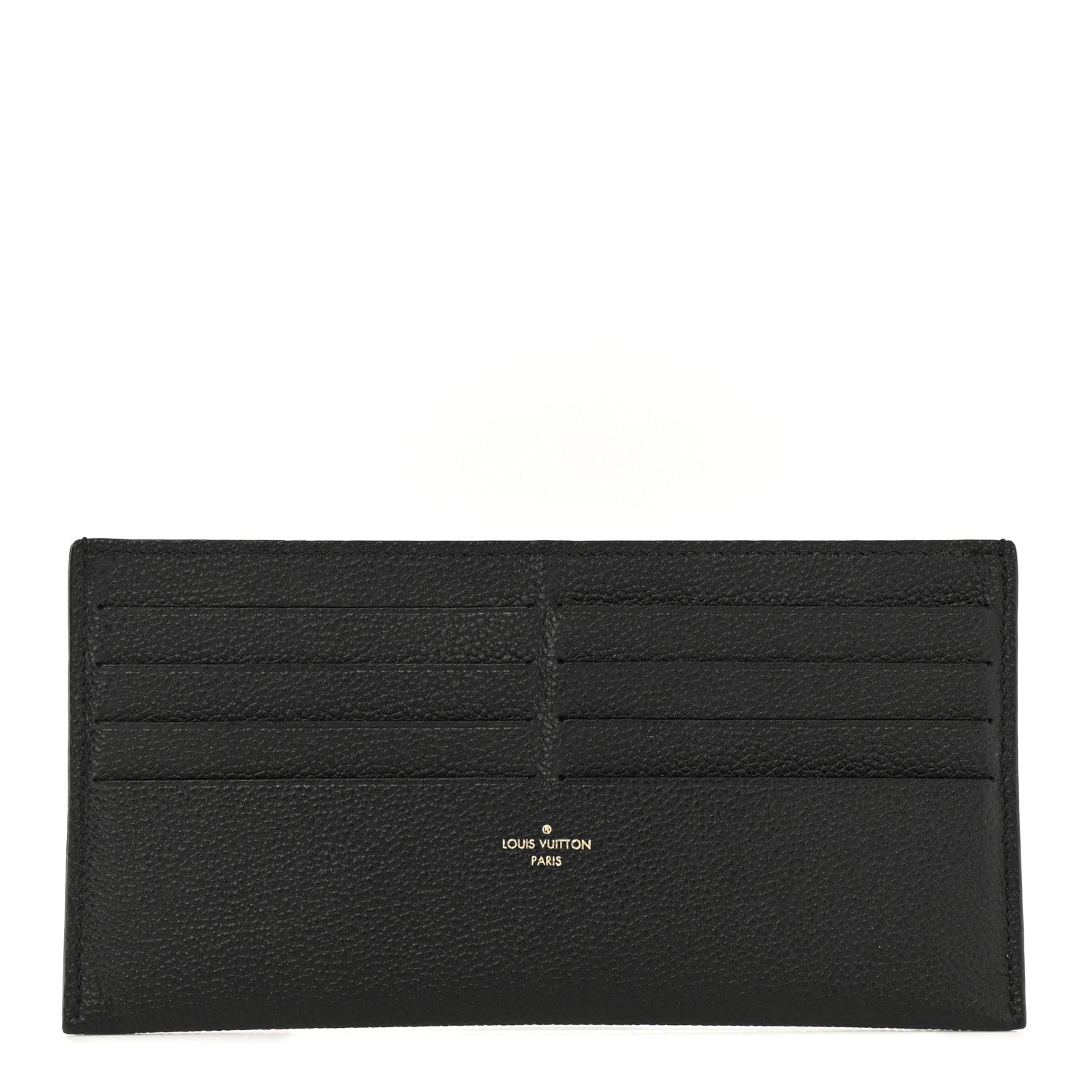 Louis Vuitton Calfskin Felicie Chain Wallet Card Holder Insert Black 1 of 7
