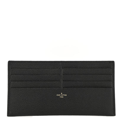Louis Vuitton Calfskin Felicie Chain Wallet Card Holder Insert Black 1 of 7