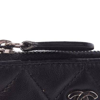 Chanel Lambskin Quilted Key Holder Case Black 8 of 10