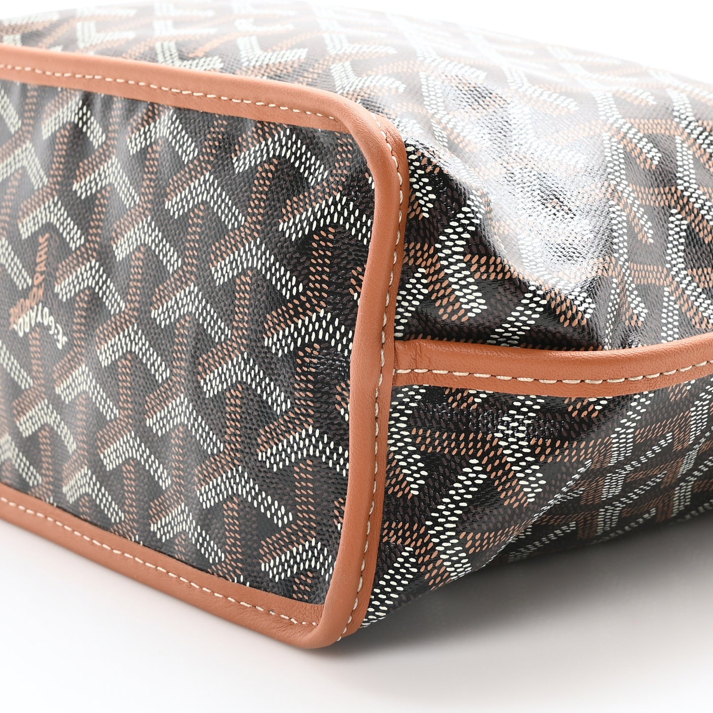 Goyardine Reversible Mini Anjou Black Gold