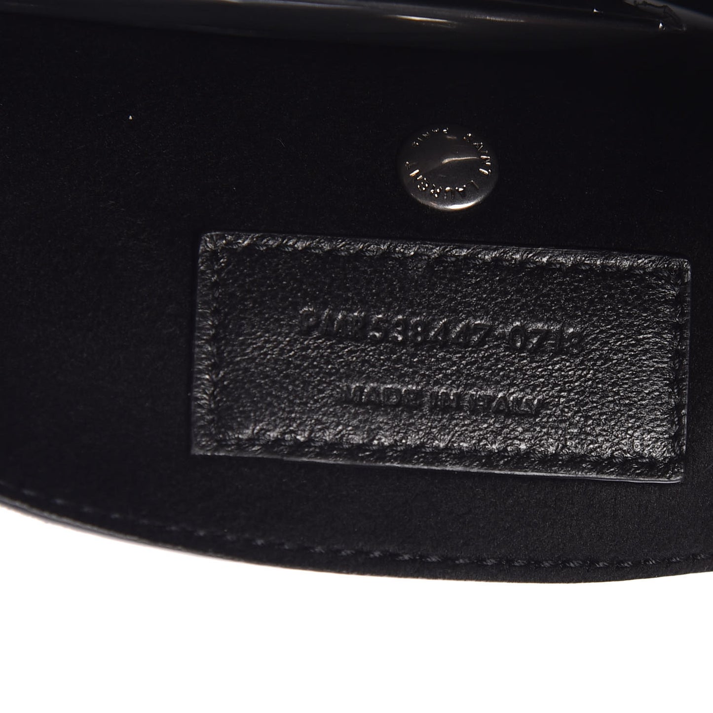 Lambskin Teddy Drawstring Bag Black