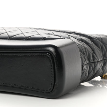 Chanel Aged Calfskin Quilted Large Gabrielle Hobo Black 10 of 11