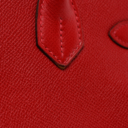Hermes Epsom Birkin 30 Rouge Casaque 11 of 12