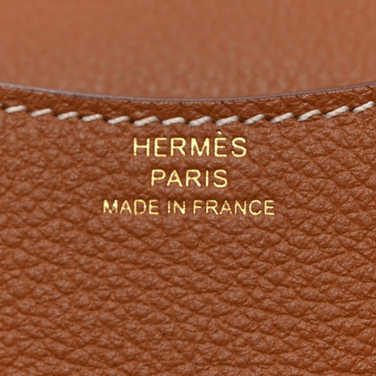 Hermes Evercolor Constance Slim Wallet Gold 7 of 12