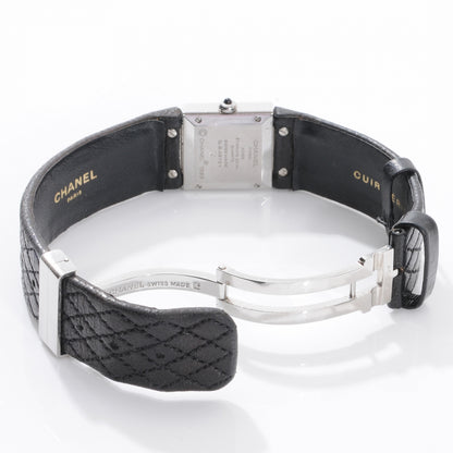 Chanel Stainless Steel Calfskin 19mm Quilted Matelasse Quartz Watch Black 4 of 8