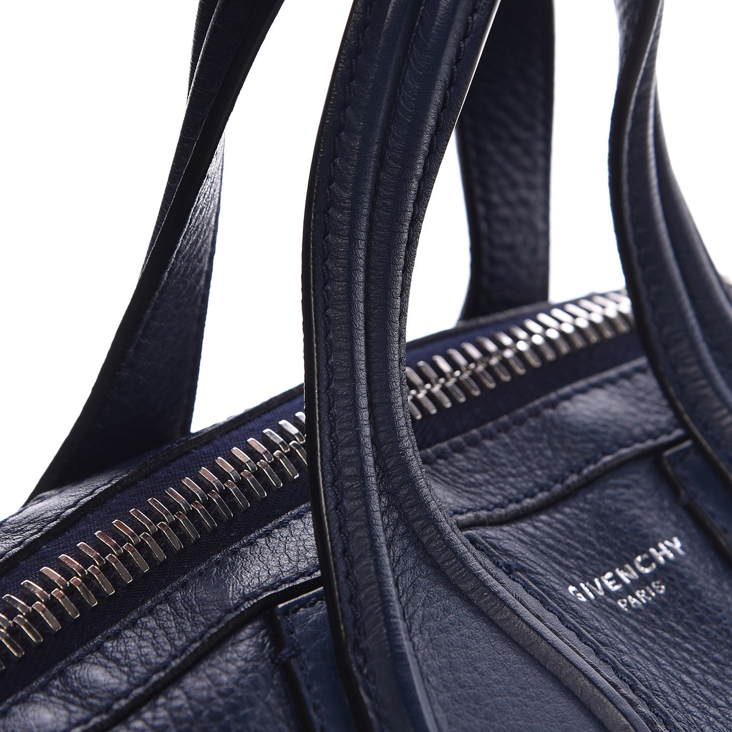 Pebbled Calfskin Small Nightingale Navy