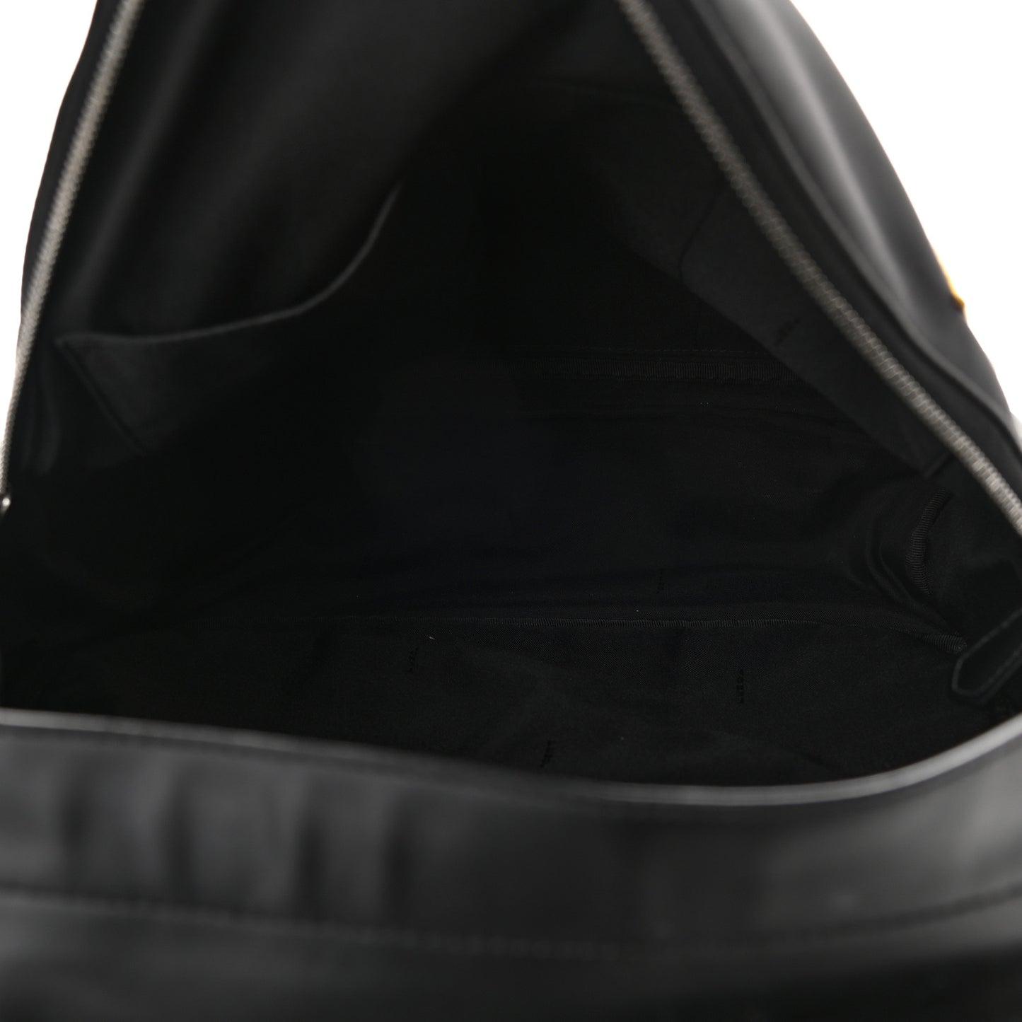 Nylon Vitello Liberty Vitello Dolce Monster Eyes Rounded Backpack Black Sunflower