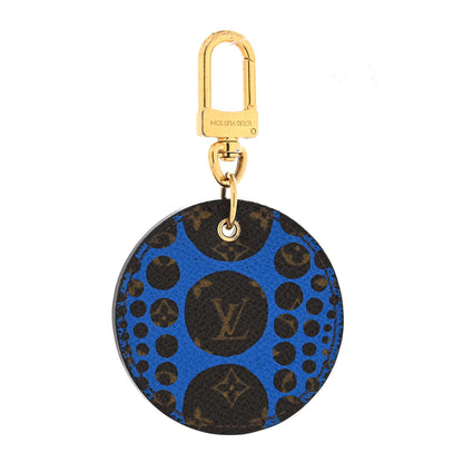 Louis Vuitton Monogram Kusama Pumpkin Dots Key Ring Blue 1 of 5