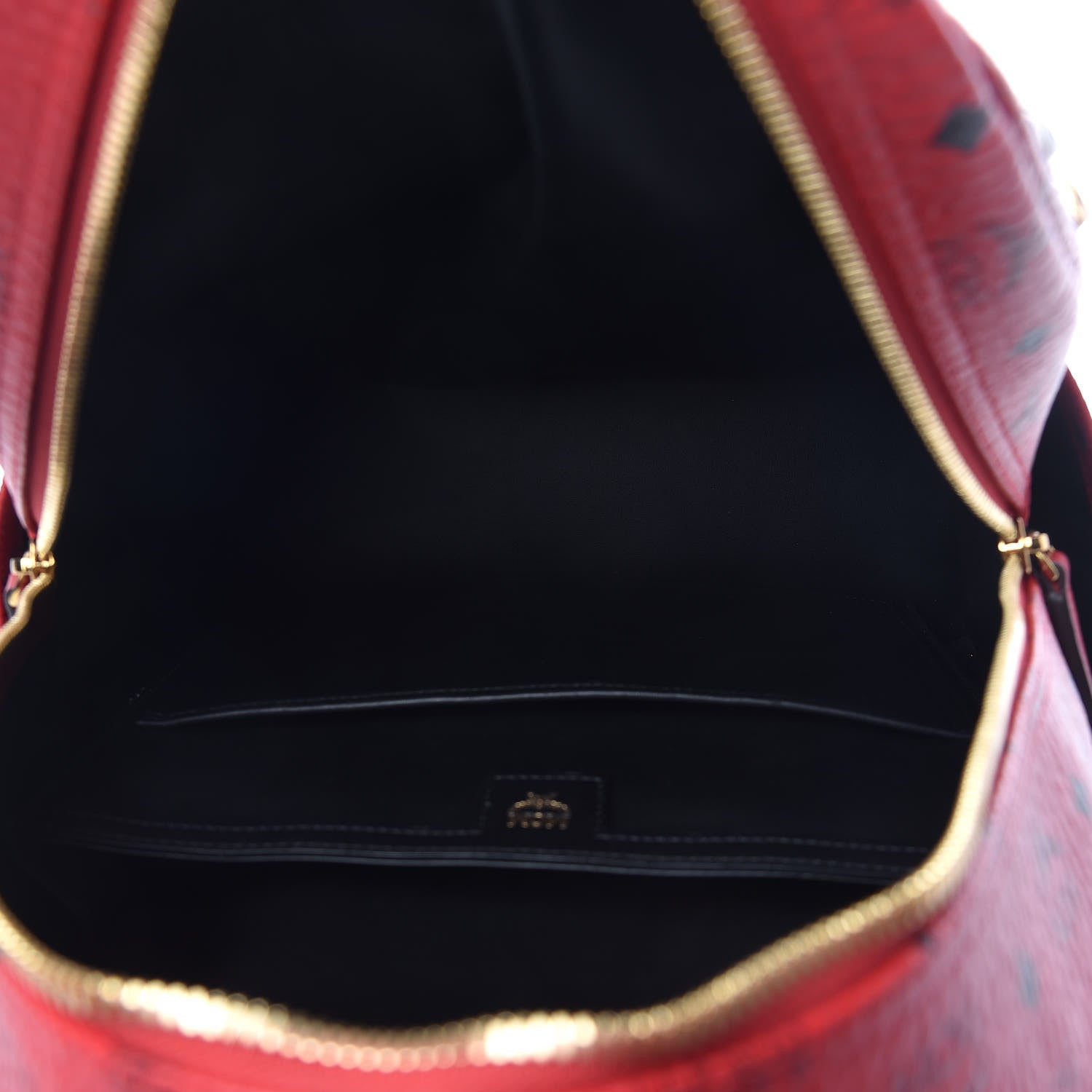 MCM Visetos Studded Medium Stark M Backpack Red 7 of 10
