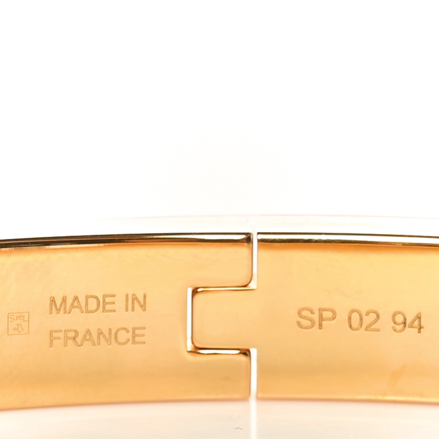Hermes Enamel Mini Clic Kelly Bracelet GM Marron Glace 4 of 5