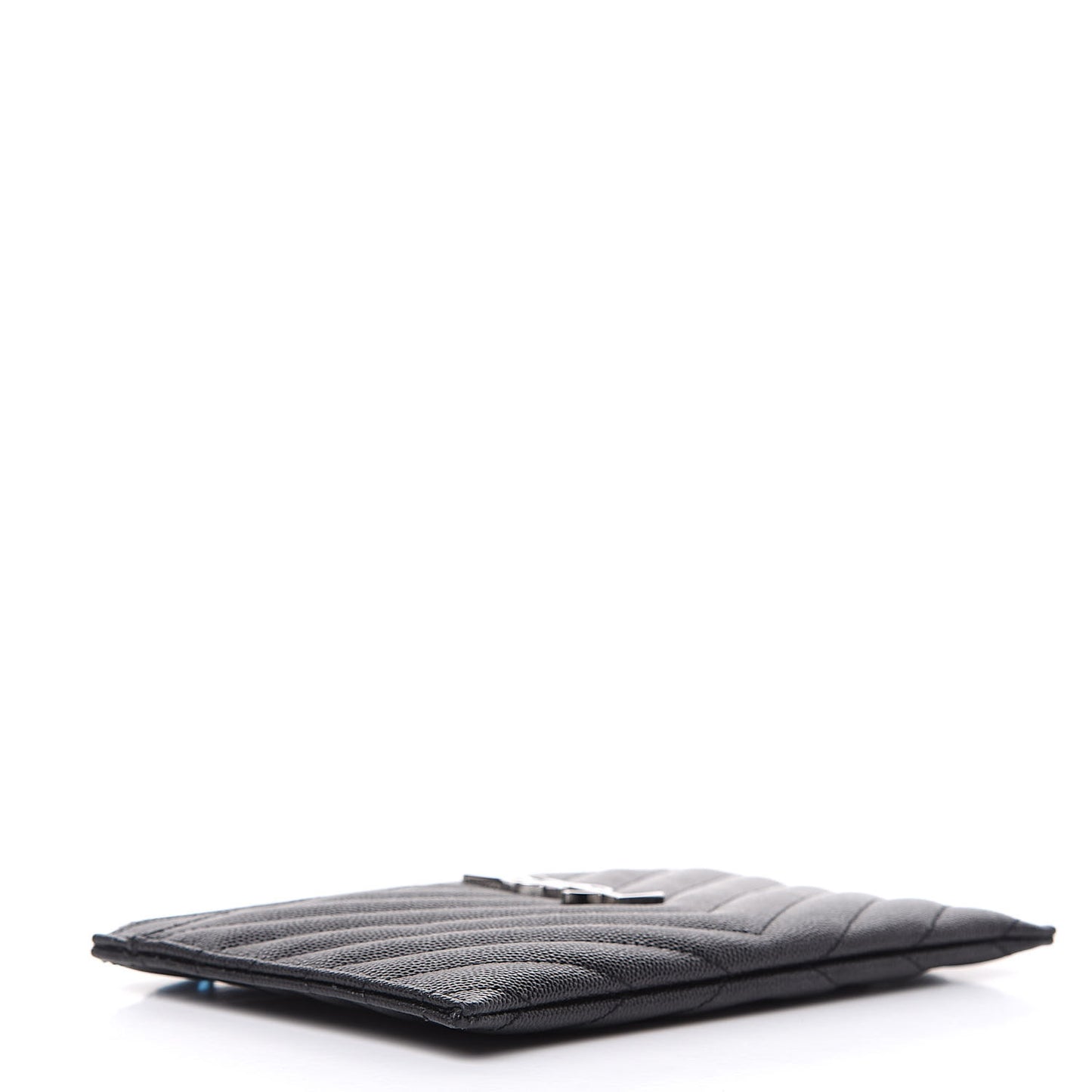 Grain De Poudre Chevron Monogram Bill Pouch Black