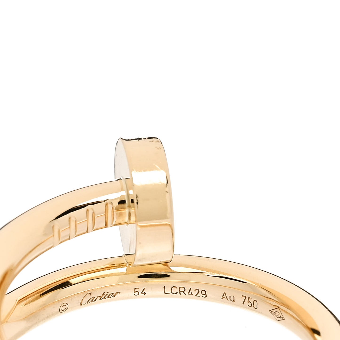18K Yellow Gold Juste Un Clou Ring 54 7