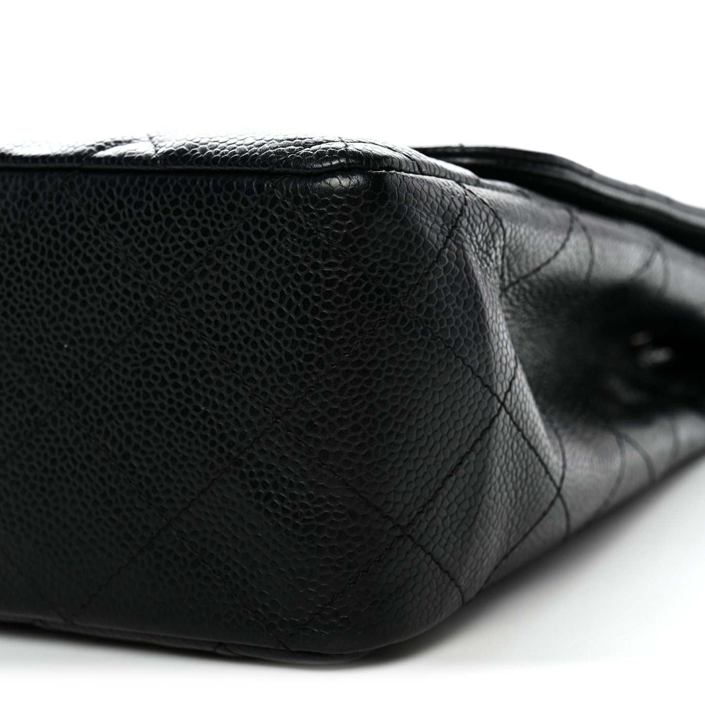 Caviar Quilted Jumbo Single Flap Black