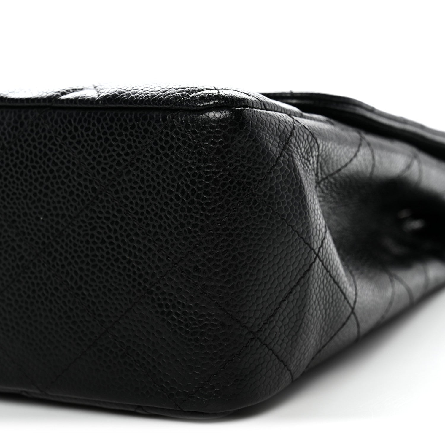 Chanel Caviar Quilted Jumbo Single Flap Black 10 of 11
