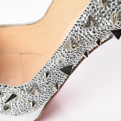 Christian Louboutin Strass Very Mix 150 Pumps 41.5 Silver 22 of 25