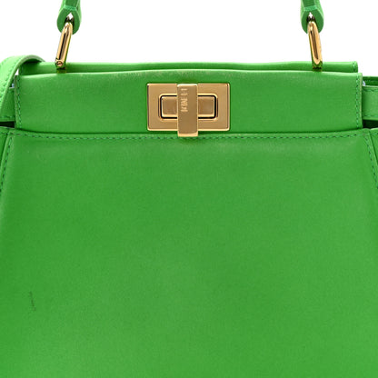 Fendi Nappa Mini Peekaboo Iconic Satchel Tomatillo 8 of 14