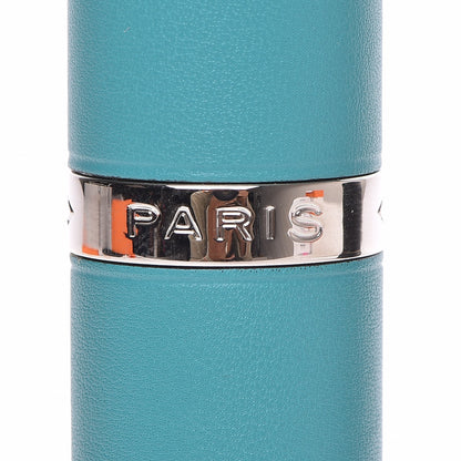 Hermes Milo Lambskin Refillable Bottle and Case Bleu Paon 6 of 7