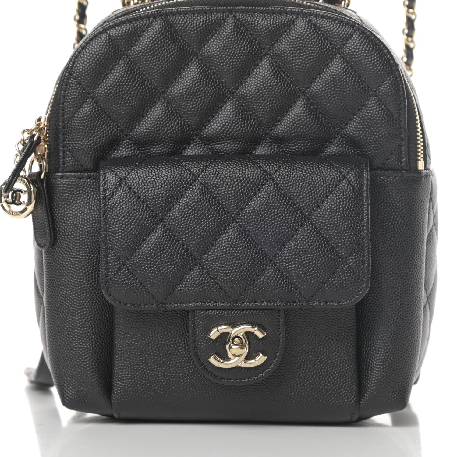 Chanel Caviar Quilted Small CC Day Backpack Black 8 of 11