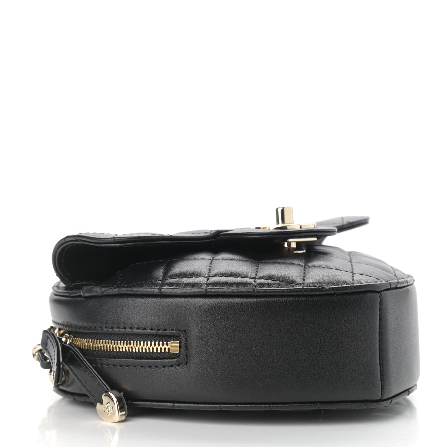 Chanel Lambskin Quilted CC In Love Heart Bag Black 4 of 11