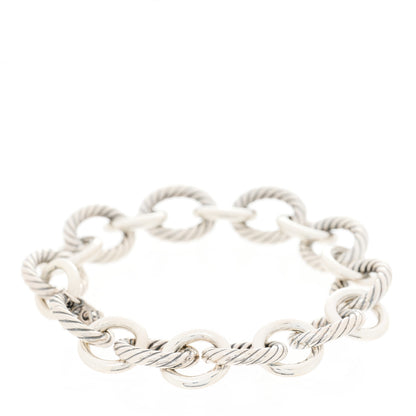 David Yurman Sterling Silver 12mm Large Oval Link Bracelet 1 of 3