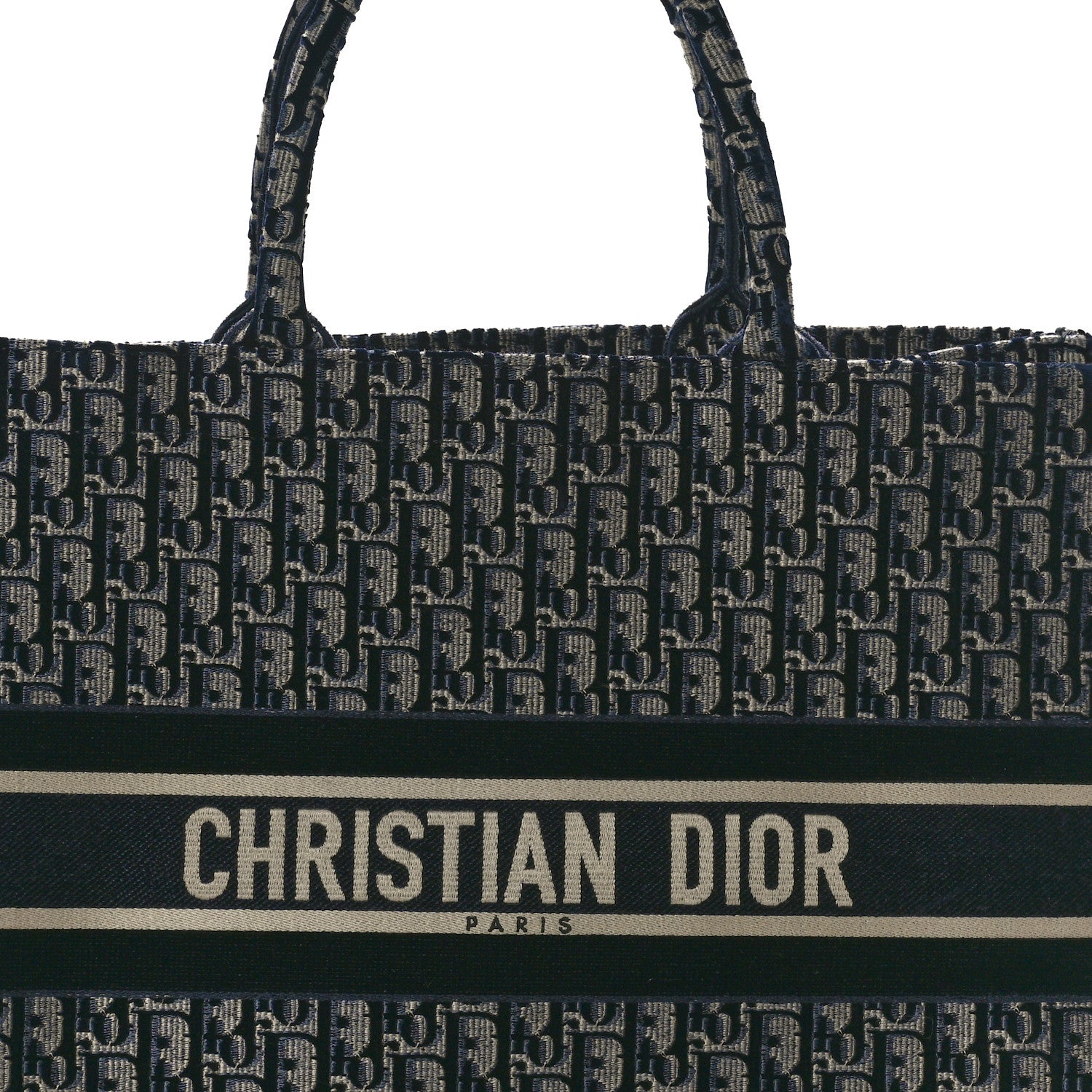 Christian Dior Oblique Large Book Tote Blue Multicolor 8 of 12