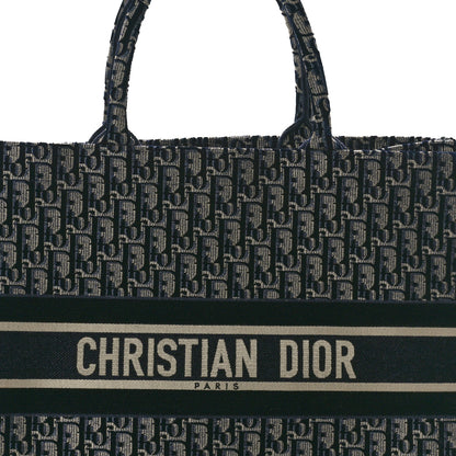 Christian Dior Oblique Large Book Tote Blue Multicolor 8 of 12