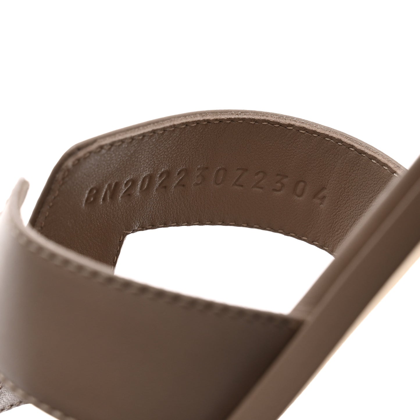 Box Calfskin Oran Sandals 41 Beige Mastic